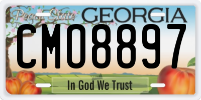 GA license plate CMO8897