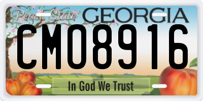 GA license plate CMO8916