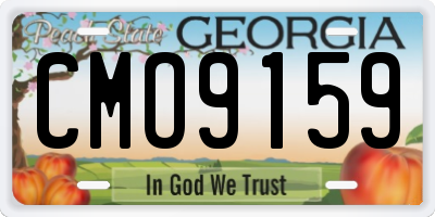 GA license plate CMO9159