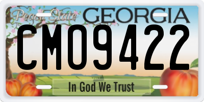 GA license plate CMO9422