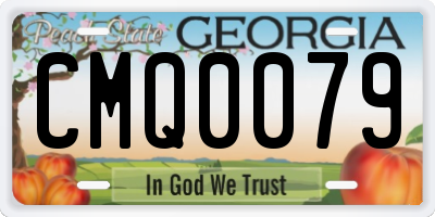 GA license plate CMQ0079