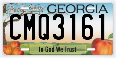 GA license plate CMQ3161