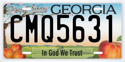 GA license plate CMQ5631