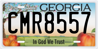 GA license plate CMR8557