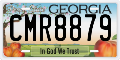 GA license plate CMR8879