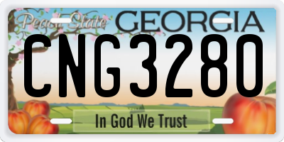GA license plate CNG3280