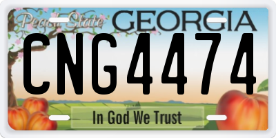 GA license plate CNG4474