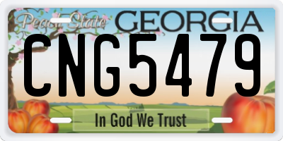 GA license plate CNG5479