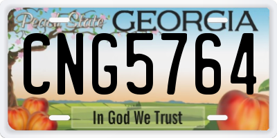 GA license plate CNG5764