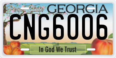 GA license plate CNG6006