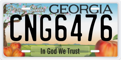 GA license plate CNG6476