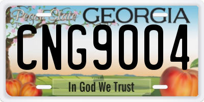 GA license plate CNG9004