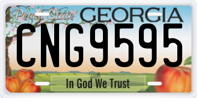 GA license plate CNG9595