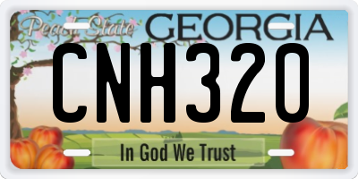 GA license plate CNH320