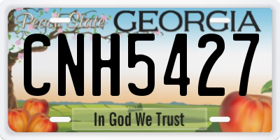 GA license plate CNH5427