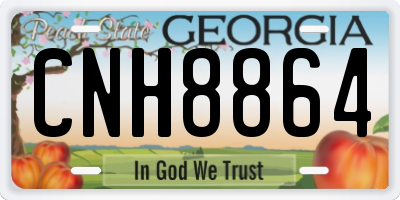 GA license plate CNH8864