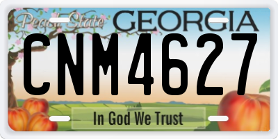 GA license plate CNM4627