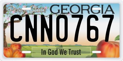 GA license plate CNN0767