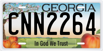 GA license plate CNN2264