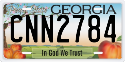 GA license plate CNN2784