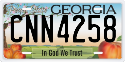 GA license plate CNN4258