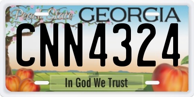 GA license plate CNN4324