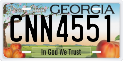 GA license plate CNN4551