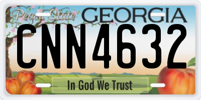 GA license plate CNN4632