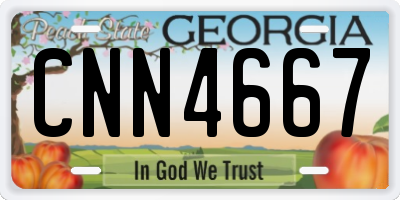 GA license plate CNN4667