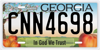 GA license plate CNN4698