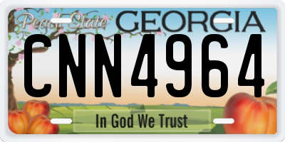 GA license plate CNN4964
