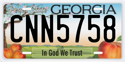 GA license plate CNN5758