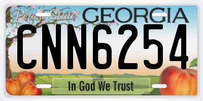 GA license plate CNN6254