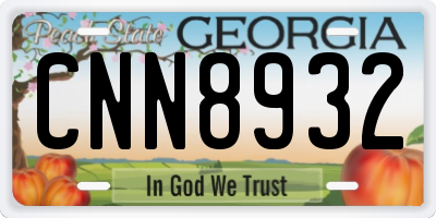 GA license plate CNN8932