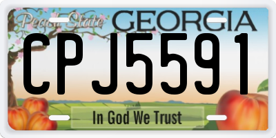 GA license plate CPJ5591