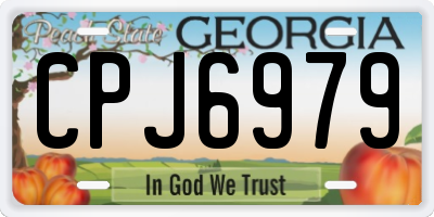 GA license plate CPJ6979