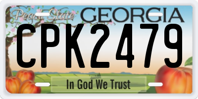 GA license plate CPK2479