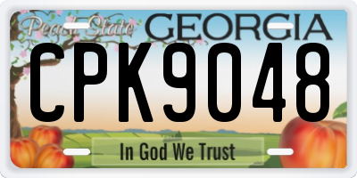 GA license plate CPK9048