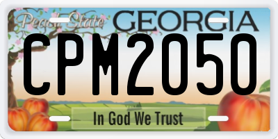 GA license plate CPM2050