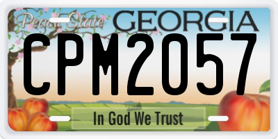 GA license plate CPM2057