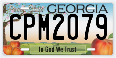 GA license plate CPM2079