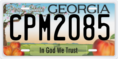 GA license plate CPM2085
