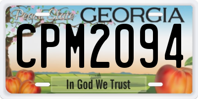 GA license plate CPM2094