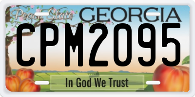 GA license plate CPM2095