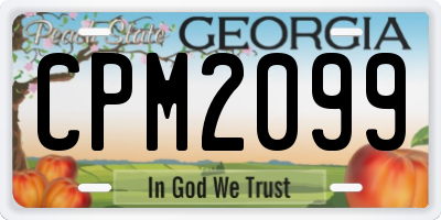 GA license plate CPM2099
