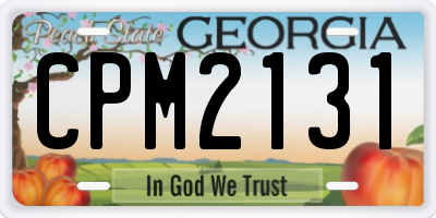 GA license plate CPM2131