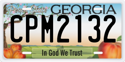 GA license plate CPM2132