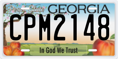 GA license plate CPM2148