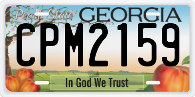 GA license plate CPM2159