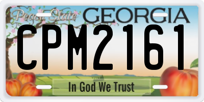 GA license plate CPM2161